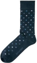 Black & Parker Șosete albastru închis cu puncte gri și albastre