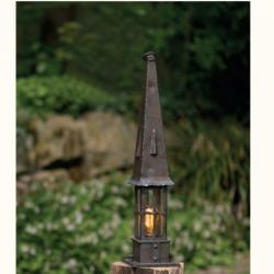 ROBERS Stalp lumina piedestrala design medieval, iluminat exterior din fier forjat inaltime 74, 5cm AL 6842 (AL 6842)