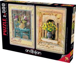 Anatolian - Puzzle 2x500 Smile - Dragoste adevarată - 500 piese
