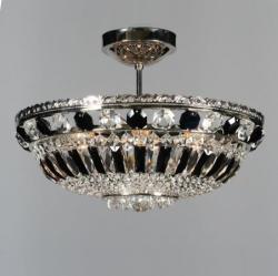 Glass LPS Plafonier cristal Bohemia L15 365/03/6 black (L15 365/03/6 half black Ni)