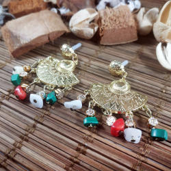 Boho Spirit Icamná egzotikus fülbevalója