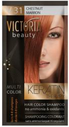 Victoria Beauty VICTORIA Keratin Therapy Hajszínező Sampon 40ml - V31 Gesztenyebarna