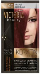 Victoria Beauty VICTORIA Keratin Therapy Hajszínező Sampon 40ml - V40 Bordó