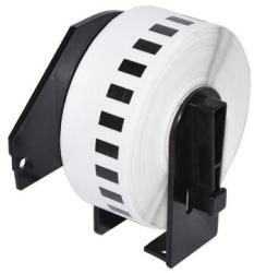Makki съвместими етикети Brother DK-22214 - White Continuous Length Paper Tape 12mm x 30.48m, Black on White - MK-DK-22214 (MK-DK-22214) - megamag