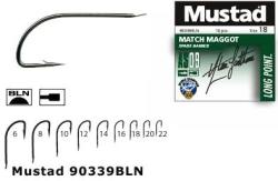 Mustad Carlig Mustad Match Maggot, Nr. 14, Tija Lunga, Black Nickel, 10buc/plic (M.90339BLN.14)