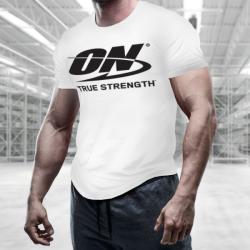 Optimum Nutrition Tricou True Strength White M