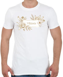 printfashion Viktória PM PF - Férfi póló - Fehér (3678155)