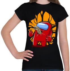 printfashion Bébi születik - Női póló - Fekete (3622356)