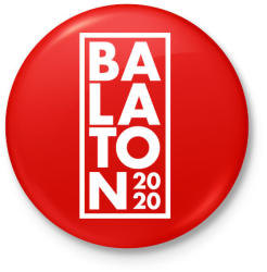 printfashion Balaton 2020 - Kitűző, hűtőmágnes - Piros (3630261)