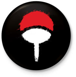 printfashion Naruto logo - Kitűző, hűtőmágnes - Fekete (3103266)