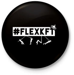 printfashion #FLEXKFT - Kitűző, hűtőmágnes - Fekete (3092065)