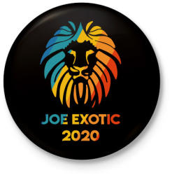 printfashion Joe Exotic 2020 - Kitűző, hűtőmágnes - Fekete (3102961)