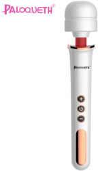 Paloqueth Powerful Massage Wand Rechargable White-Gold Vibrator