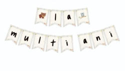 Balloons4party Banner Ghirlanda animalute La multi ani 3 m