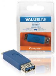Valueline Adaptor USB 3.0 Micro USB B tata 3.0 - USB A mama 3.0 albastru VALUELINE (VLCB61901L)