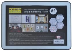  Display nume din plastic, 297 x 210mm, KEJEA - negru (KJ-K-1306-BK)
