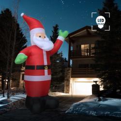 vidaXL Felfújható karácsonyi Mikulás LED világítással 600 cm (284384)