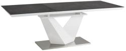 Wipmeble ALARAS II asztal 140-200x85 fekete/fehér - mindigbutor