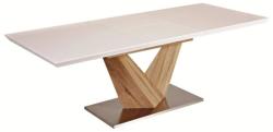 Wipmeble ALARAS asztal 140-200x85 SONOMA/fehér - mindigbutor