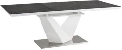 WIPMEB ALARAS II asztal 140-200x85 fekete/fehér - sprintbutor