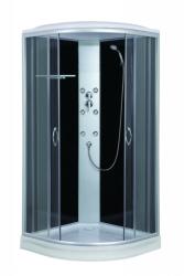 Sanotechnik PUNTO hidromasszázs zuhanykabin, fekete (CL07)