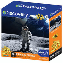 Prime 3D Discovery Channel - Űrhajós a Holdon 3D hatású puzzle 100 db-os (13757)