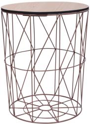 vidaXL Măsuță de cafea, arămiu, Ø 47 cm (287652) Masa de cafea