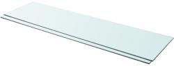 vidaXL Rafturi, 2 buc. , 110 x 30 cm, panouri sticlă transparentă (3051591) Raft