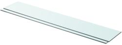 vidaXL Rafturi, 2 buc. , 90 x 15 cm, panouri sticlă transparentă (3051578) Raft