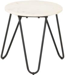 vidaXL Măsuță de cafea alb 40x40x40 cm piatră naturală aspect marmură (286443) Masa de cafea