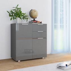 vidaXL Servantă, gri extralucios, 71x35x80 cm, lemn prelucrat (283717) Comoda