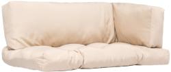 vidaXL Perne de paleți, 3 buc. , nisipiu, material textil (44649)