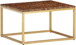 vidaXL Măsuță de cafea roșu 60x60x35 cm piatră naturală aspect marmură (286441) Masa de cafea