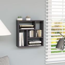 vidaXL Raft de perete, gri extralucios, 45, 1x16x45, 1 cm, PAL (802956) Raft