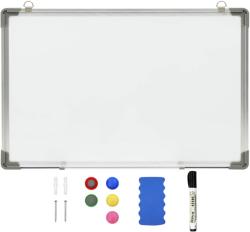 vidaXL Tablă magnetică albă cu ștergere uscată 50x35 cm oțel (146630)