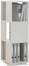 FMD Dulap rotativ de dosare deschis, stejar antichizat, 34x34x107 cm 291-001E (428798) Dulap arhivare