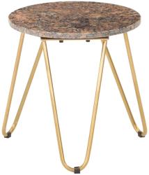 vidaXL Măsuță de cafea roșu 40x40x40 cm piatră naturală aspect marmură (286445) Masa de cafea