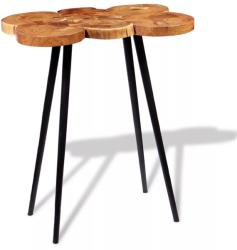 vidaXL Masă bar lemn masiv de salcâm, model bușteni 90x60x110 cm (243959)