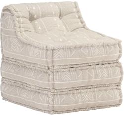 vidaXL Fotoliu puf modular, bej, material textil (287714)