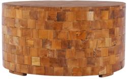 vidaXL Măsuță de cafea, 60 x 60 x 35 cm, lemn masiv de tec (288811) - vidaxl Masa de cafea
