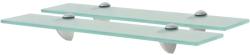 vidaXL Rafturi suspendate, 2 buc. , 50 x 10 cm, sticlă, 8 mm (3051496) Raft