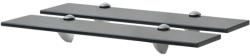 vidaXL Rafturi suspendate, 2 buc. , 50 x 20 cm, sticlă, 8 mm (3051528) Raft
