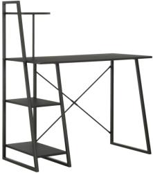 vidaXL Birou cu rafturi, negru, 102 x 50 x 117 cm (20283)