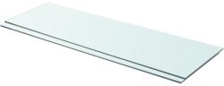vidaXL Rafturi, 2 buc. , 90 x 30 cm, panouri sticlă transparentă (3051581) Raft