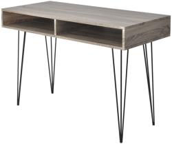 vidaXL Birou cu 2 compartimente, gri (20136) - vidaxl