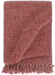 vidaXL Pătură decorativă, vișiniu, 125 x 150 cm, bumbac (133755) Patura