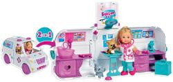 Evi Love Set 2 in 1 papusa Evi Love, Cabinet veterinar mobil Papusa