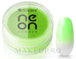 Silcare Pudră pentru unghii - Silcare Neon Powder Green