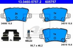 ATE set placute frana, frana disc ATE 13.0460-5757.2 (13.0460-5757.2)