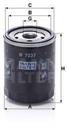 Mann-filter Filtru ulei MANN-FILTER W 7037 - automobilus